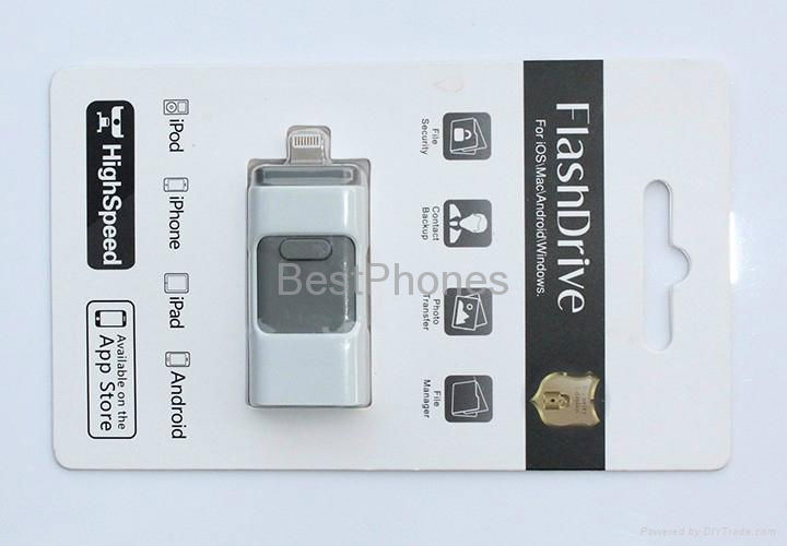 new product 2016 8GB 16GB 32GB 64GB 128GB OTG flash drive for iphone and android 4