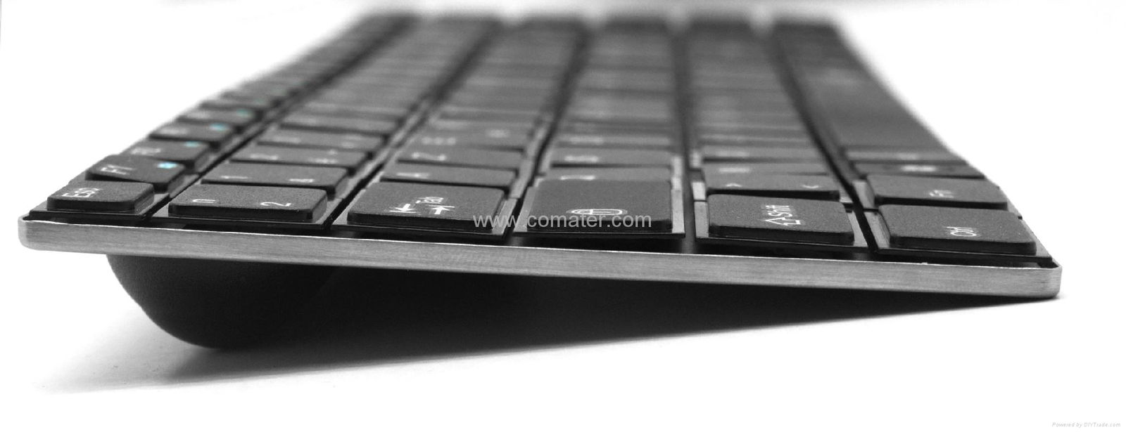 K208G Untra-thin 2.4GHz Bluetooth wireless keyboard with metallic finish 3