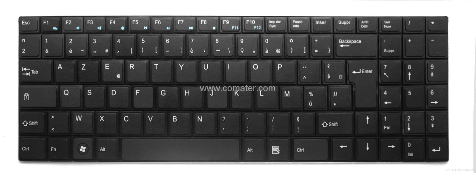 K208G Untra-thin 2.4GHz Bluetooth wireless keyboard with metallic finish 4