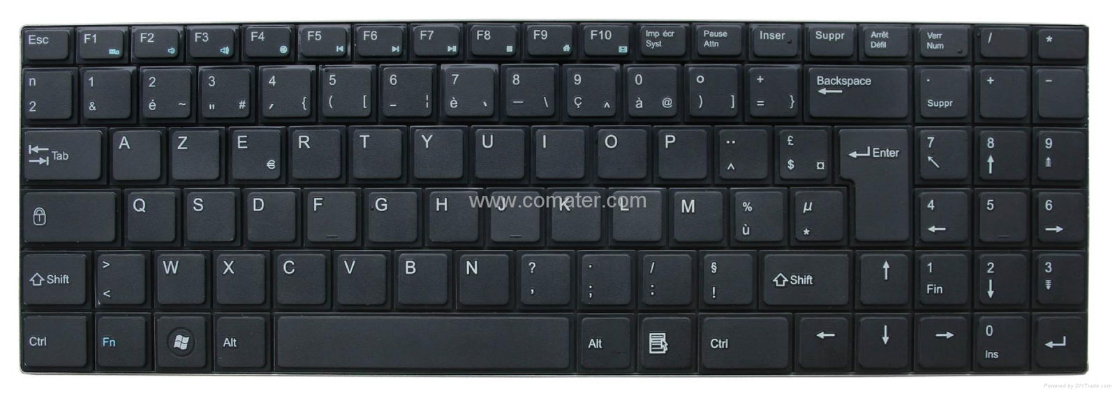 K208G Untra-thin 2.4GHz Bluetooth wireless keyboard with metallic finish 5