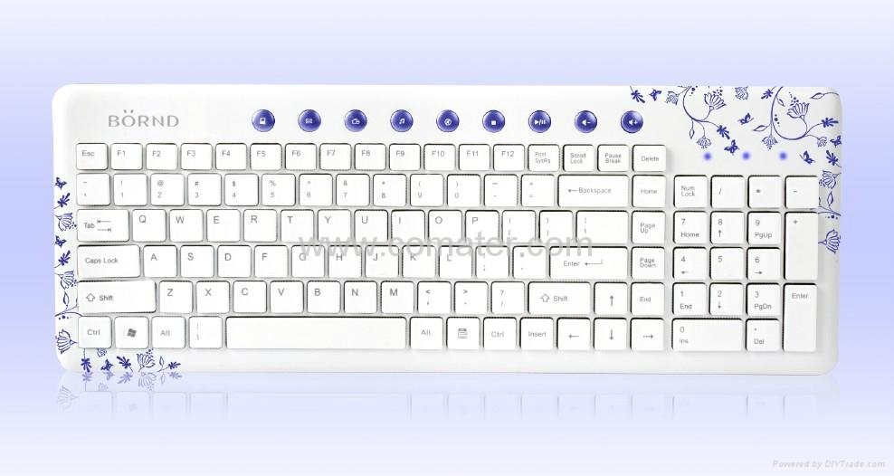 K236 wired multimedia chocolate keyboard 
