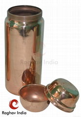 Raghav India 100% Genuine Copper Flask of 1.2 Litre Capacity 