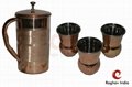  Raghav India 100% Genuine Pure Copper Stlish Design Copper Jug 1.6 Litre Capaci