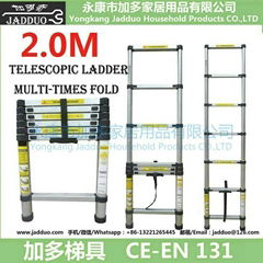 2m Single Telescopic ladder