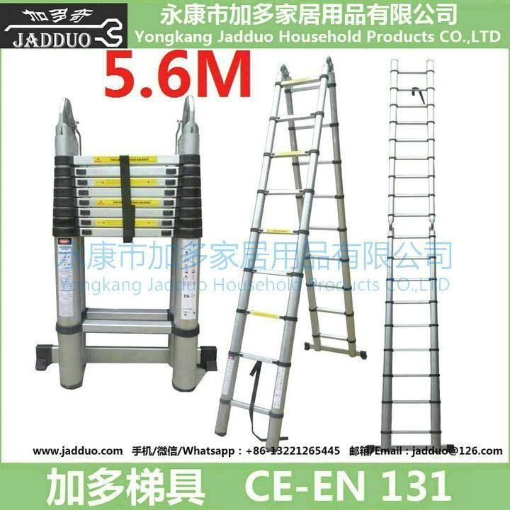 2 in 1 telescopic ladder 5.6m