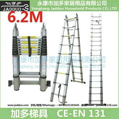 2 in 1 telescopic ladder 6.2m