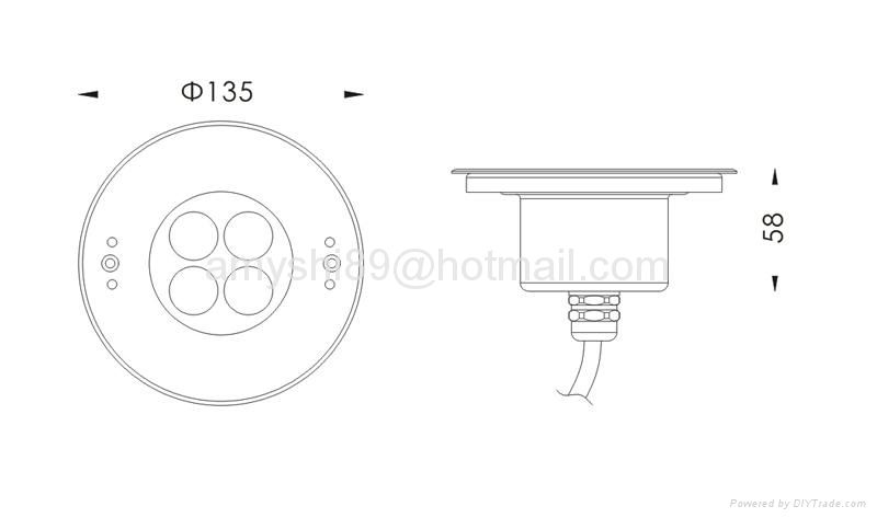 underwater led swimming pool light IP68 2