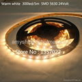 High Quality LED strip light bar SMD5630 24V Warm white 40LM/LED