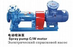 Spray pump c/w motor
