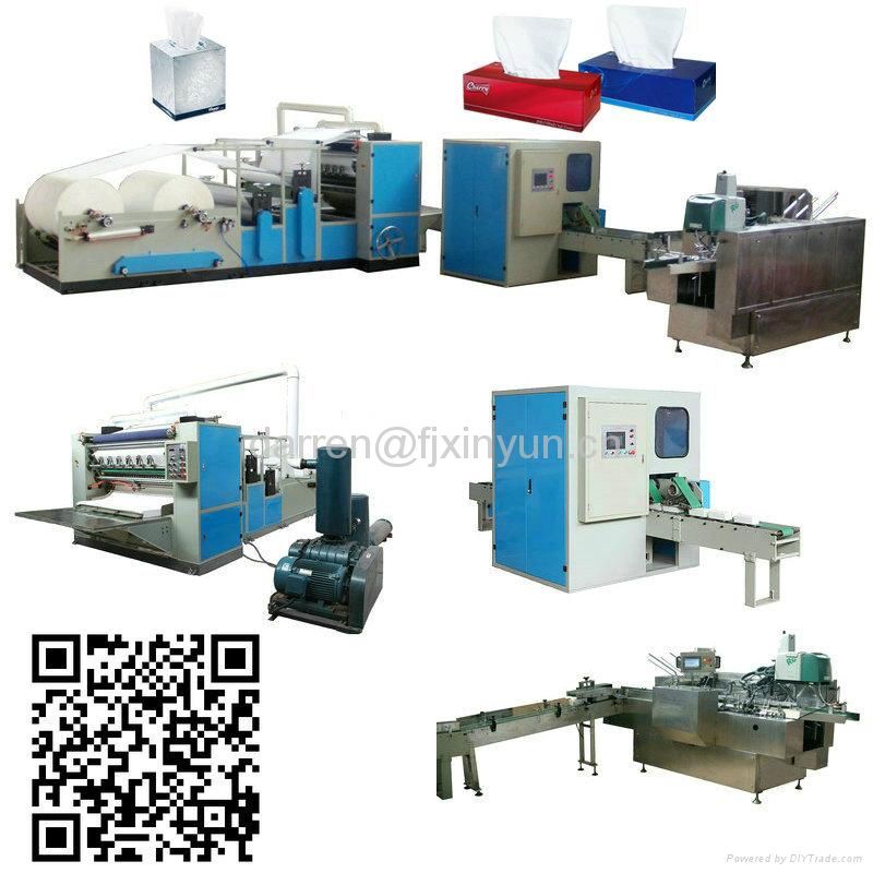 Automatic V folding facial tissue paper making machine 5