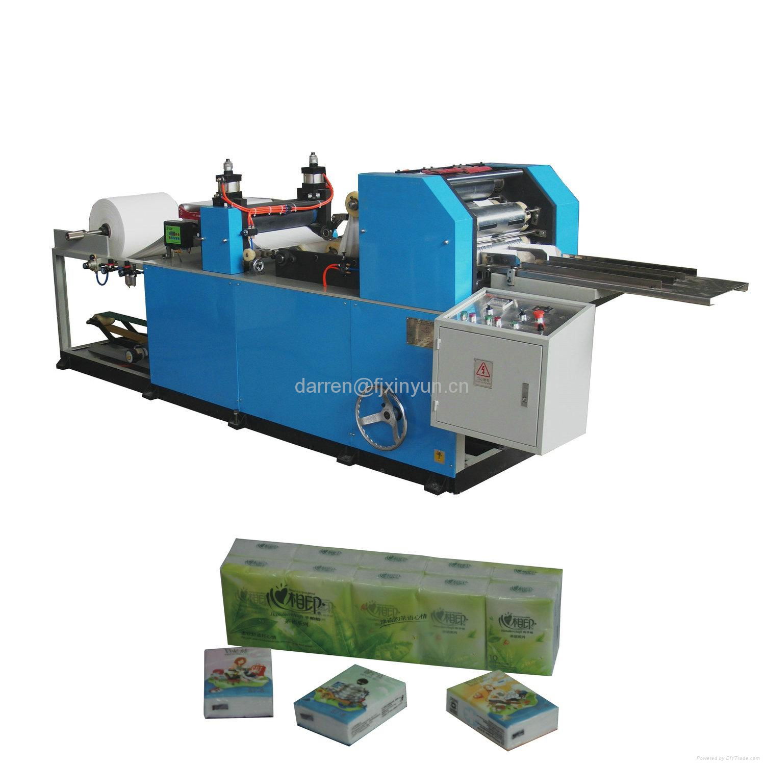 Full automatic pocket tissue handkerchief paper making machine 4