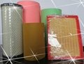 corrugated version ,yellow air filter paper  5