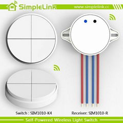 Low cost smart wireless remote electrical 4 gang lighting switch