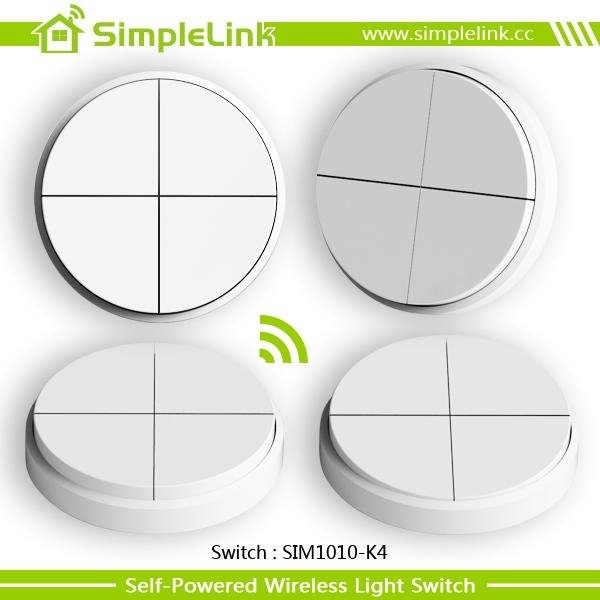Low cost smart wireless remote electrical 4 gang lighting switch 4