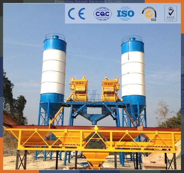 Concrete mixing batching plant in China 4