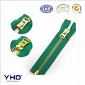 5# light gold metal zipper 1