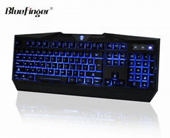 USB Adjustable colored Backlit LED Gaming Keyboard for Laptop Desktop