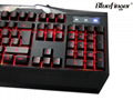 USB Adjustable colored Backlit LED Gaming Keyboard for Laptop Desktop 3