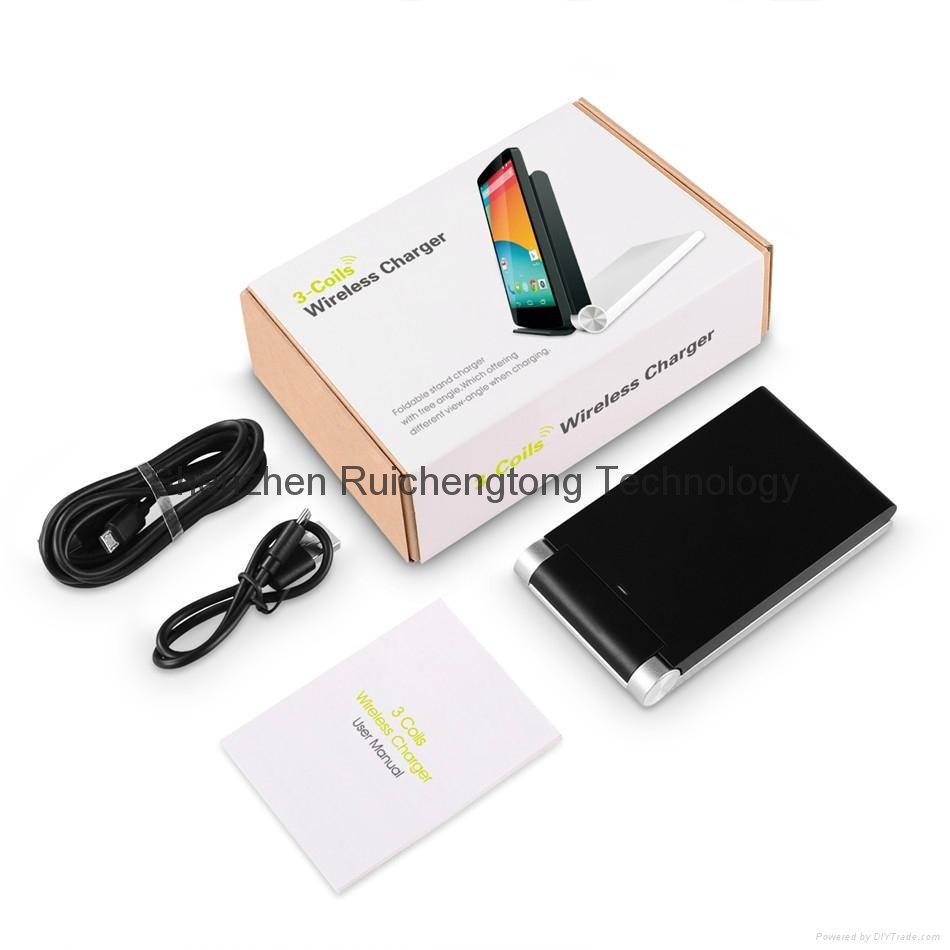New 2015 Qi Wireless Charger Charging Pad with 3 coils for Samsung Galaxy  Edge  2