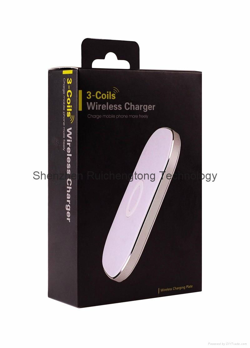 Top Quality 3 Coil Qi Charger Wireless For Nokia Lumia 920, LG Nexus 5/4/7  3