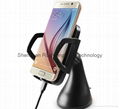 Qi magnetic induction wireless car charger 3 coils car mount 2