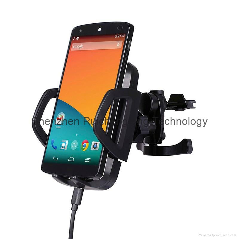 Qi wireless car charger with car holder for Samsung galaxyS5 S4 S3 S2 blackberry