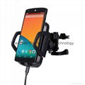 Qi wireless car charger with car holder