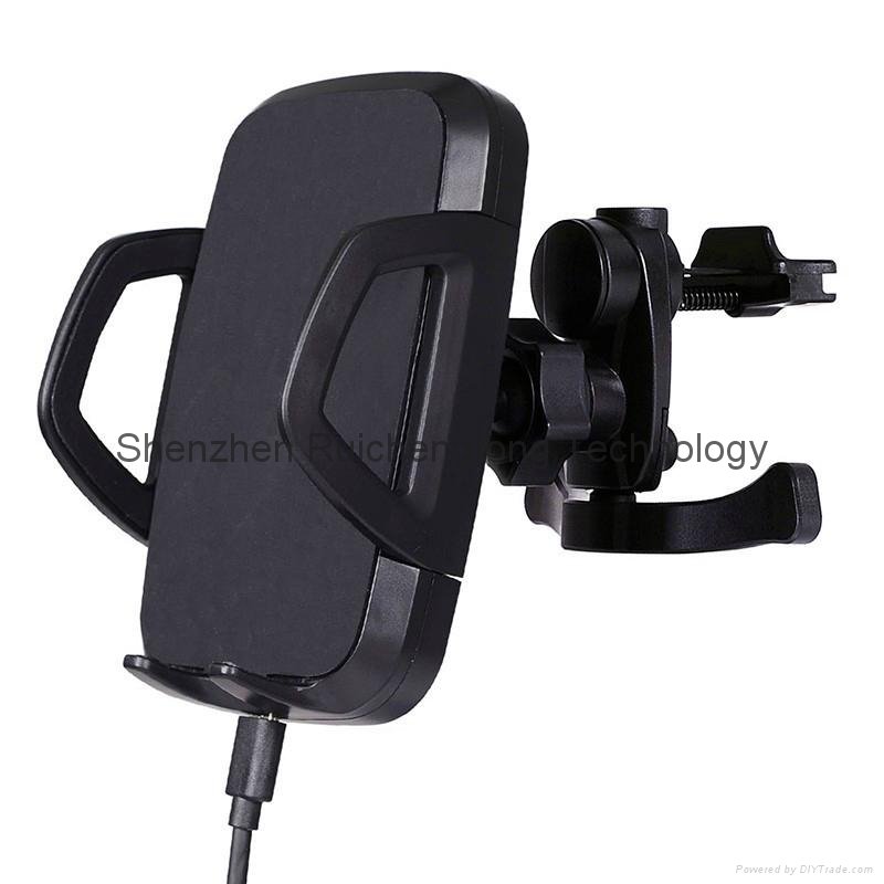 Qi wireless car charger with car holder for Samsung galaxyS5 S4 S3 S2 blackberry 2