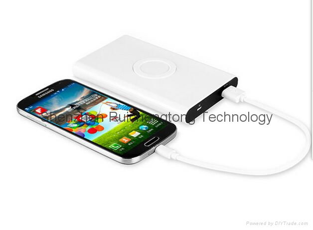wireless receiver coil mobile phone power bank 7000mA wireless charger(T-810) 2