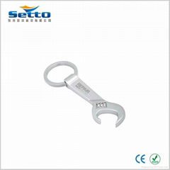 Steel iron zinc alloy made anchor bottle opener