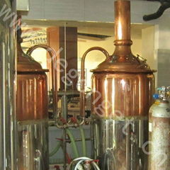 Restaurant pub copper beer brewing equipment