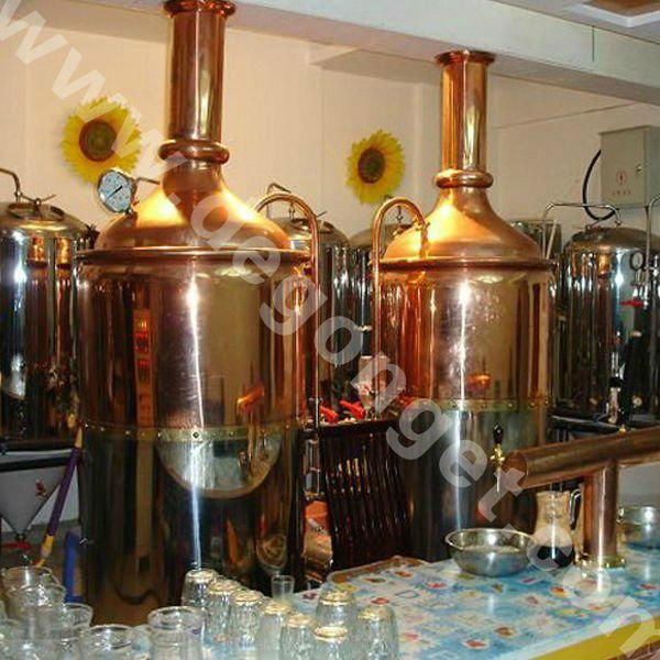 Restaurant pub copper beer brewing equipment  2