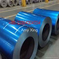 Transparent blue anti-finger print galvalume steel coil