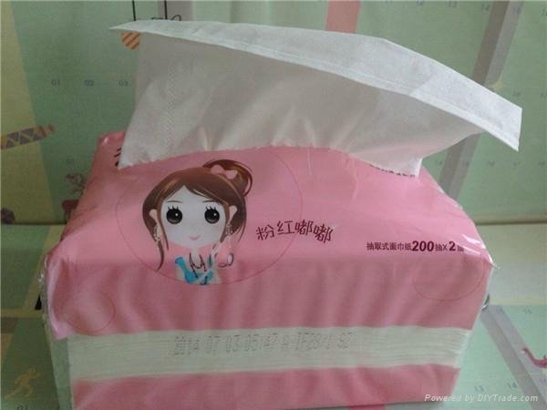 HOT SALE Soft Pack Tissue 100% Virgin Wood Pulp facial tissue 3