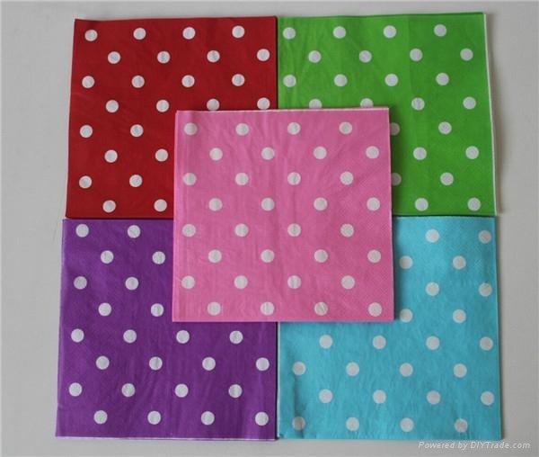 330x330mm 2 ply novelty printing customized printed paper napkins 2