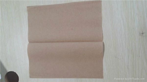 Brown recycled v fold paper towel 2