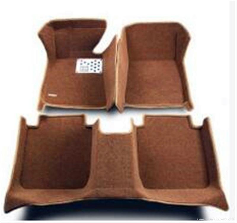 5D leather 3pcs full set  car floor mats 2