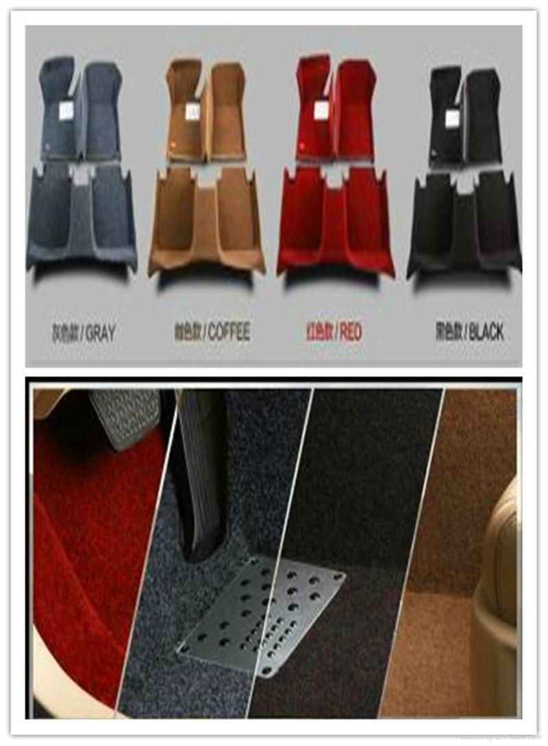 5D leather 3pcs full set  car floor mats 4