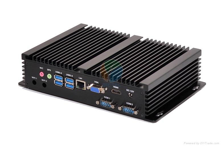 Industrial Nettop Fanless Core i5 4200u Mini PC 2 COM Ports 4 USB 3.0 