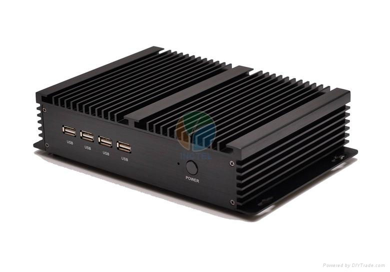 Industrial Nettop Fanless Core i5 4200u Mini PC 2 COM Ports 4 USB 3.0  3