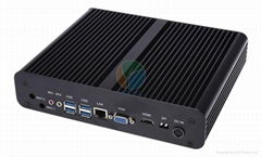 Fanless Mini PC Computer Intel Core i3 4150 with HDMI VGA Dual Display