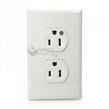 125V 15A 2 Gang Power Receptacle  US Power Socket Hospital With UL Certified