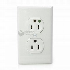 125V 15A 2 Gang Power Receptacle  US Power Socket Hospital With UL Certified