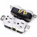 125V 15A 2 Gang Power Receptacle  US Power Socket Hospital With UL Certified 4