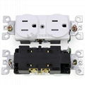 15A 125V BR-15 Bosslyn American Double Socket Outlet Duplex Receptacle