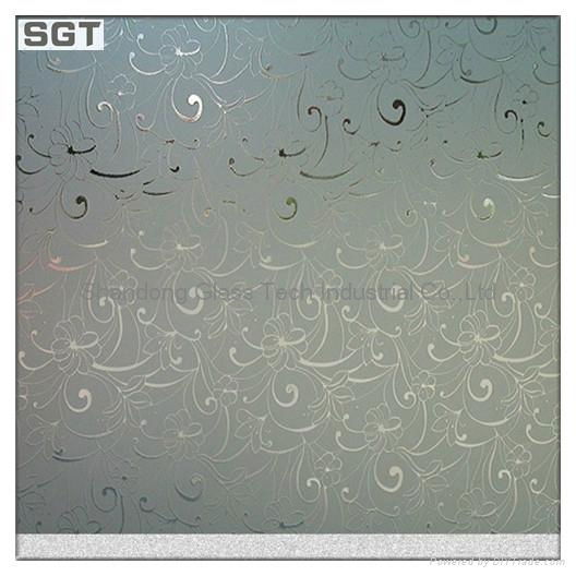 Frosted Patterned Glass 3