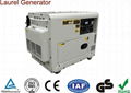 Copper Wire Silent 5kw Diesel Generator AC Single Phase