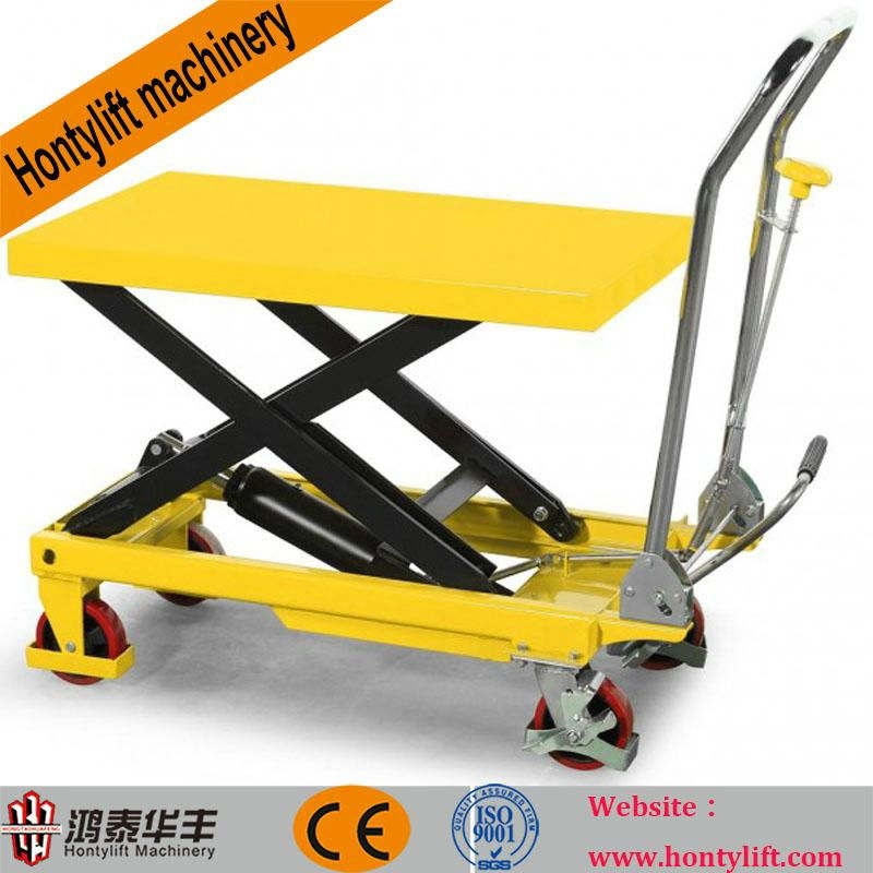 CE china supplier offers 500kg cheap hand hydraulic round table trolley weight l 4