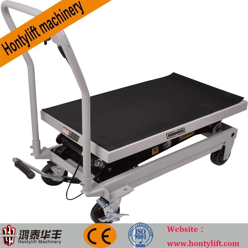 CE china supplier offers 1000kg cheap hydraulic trolley lift manual hydraulic li 2