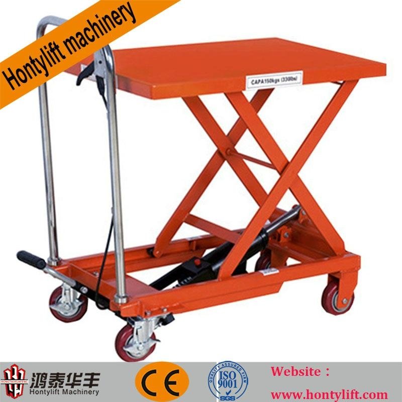 CE china supplier offers 1000kg cheap hydraulic trolley lift manual hydraulic li 5